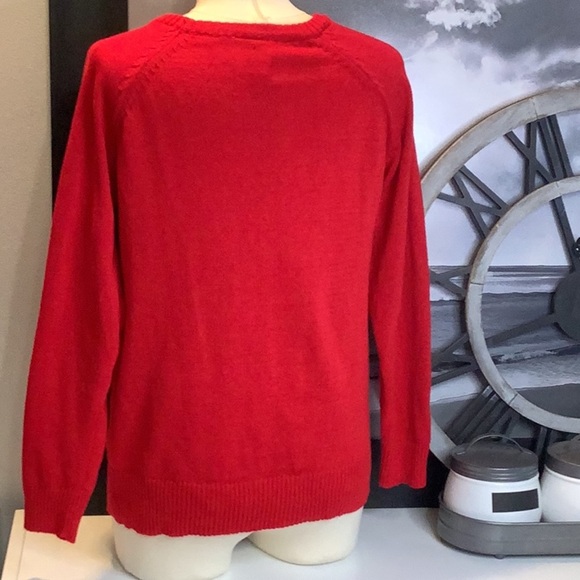 Coca Cola Women’s Size M Red White Polar Bear Christmas Pullover Holiday Sweater - Picture 4 of 9